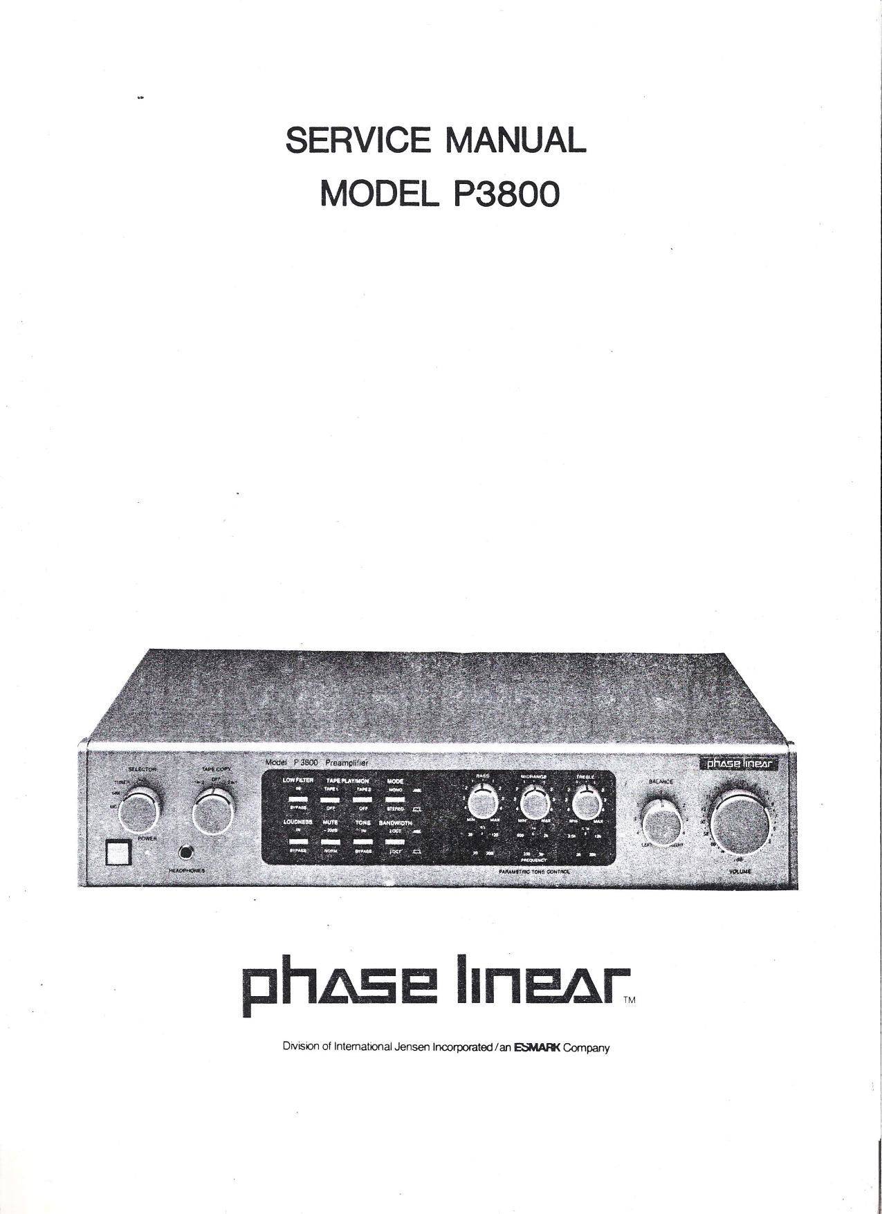 Phase Linear P3800