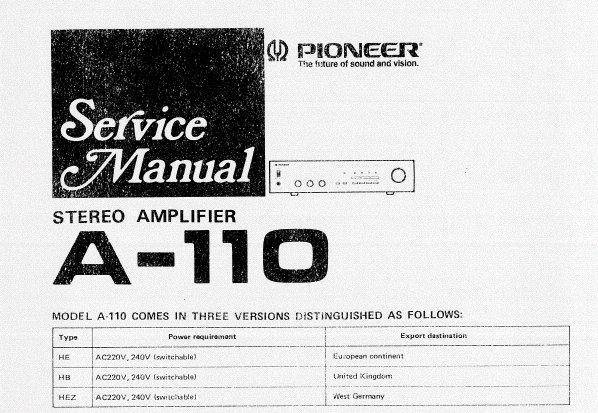 Pioneer A-110