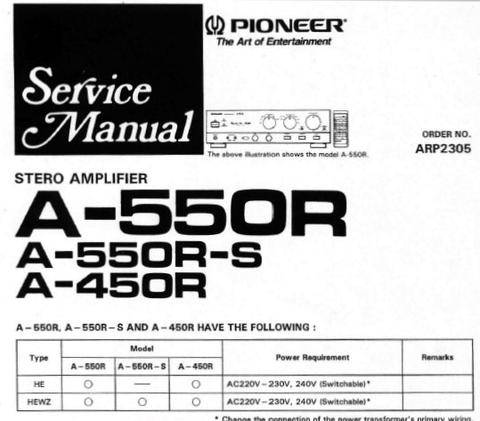 Pioneer A-550R