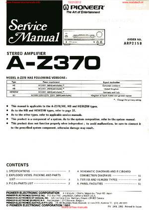 Pioneer A-Z370