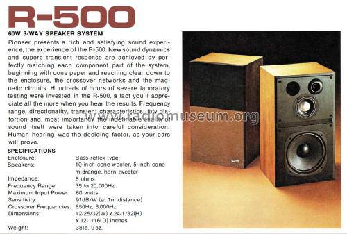 Pioneer CS-R500