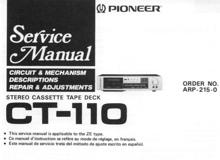 Pioneer CT-110