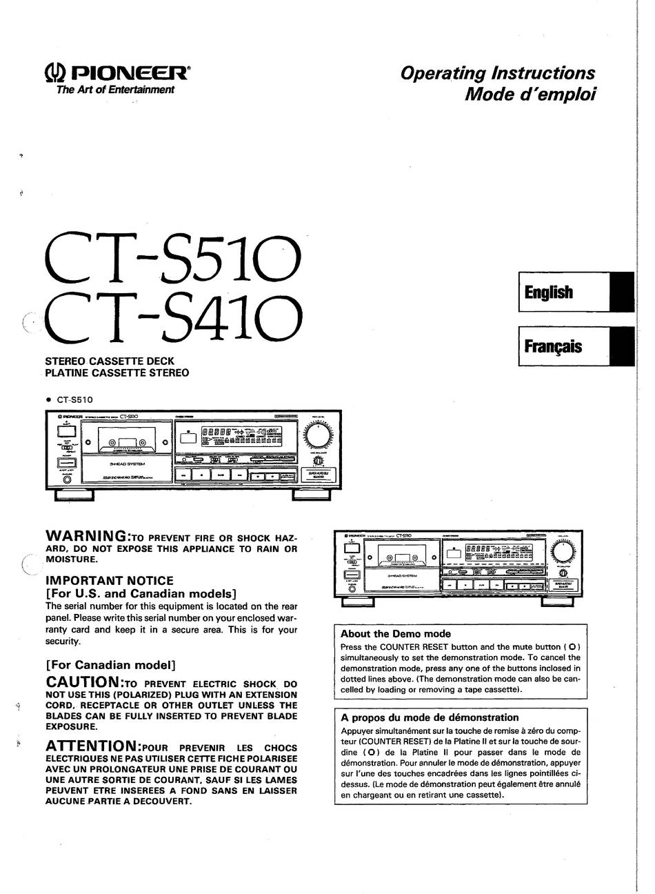 Pioneer CT-S510