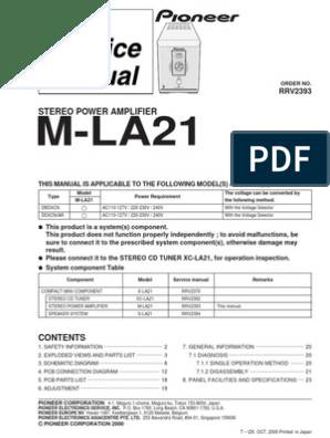 Pioneer M-LA21