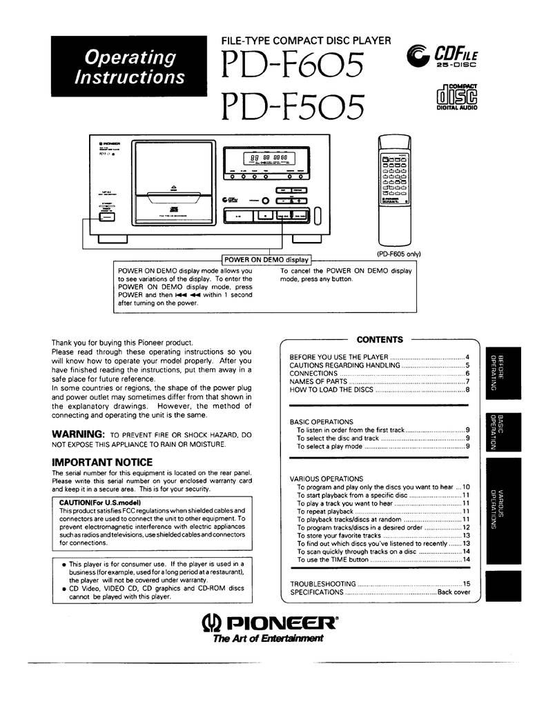 Pioneer PD-F505