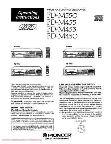 Pioneer PD-M550