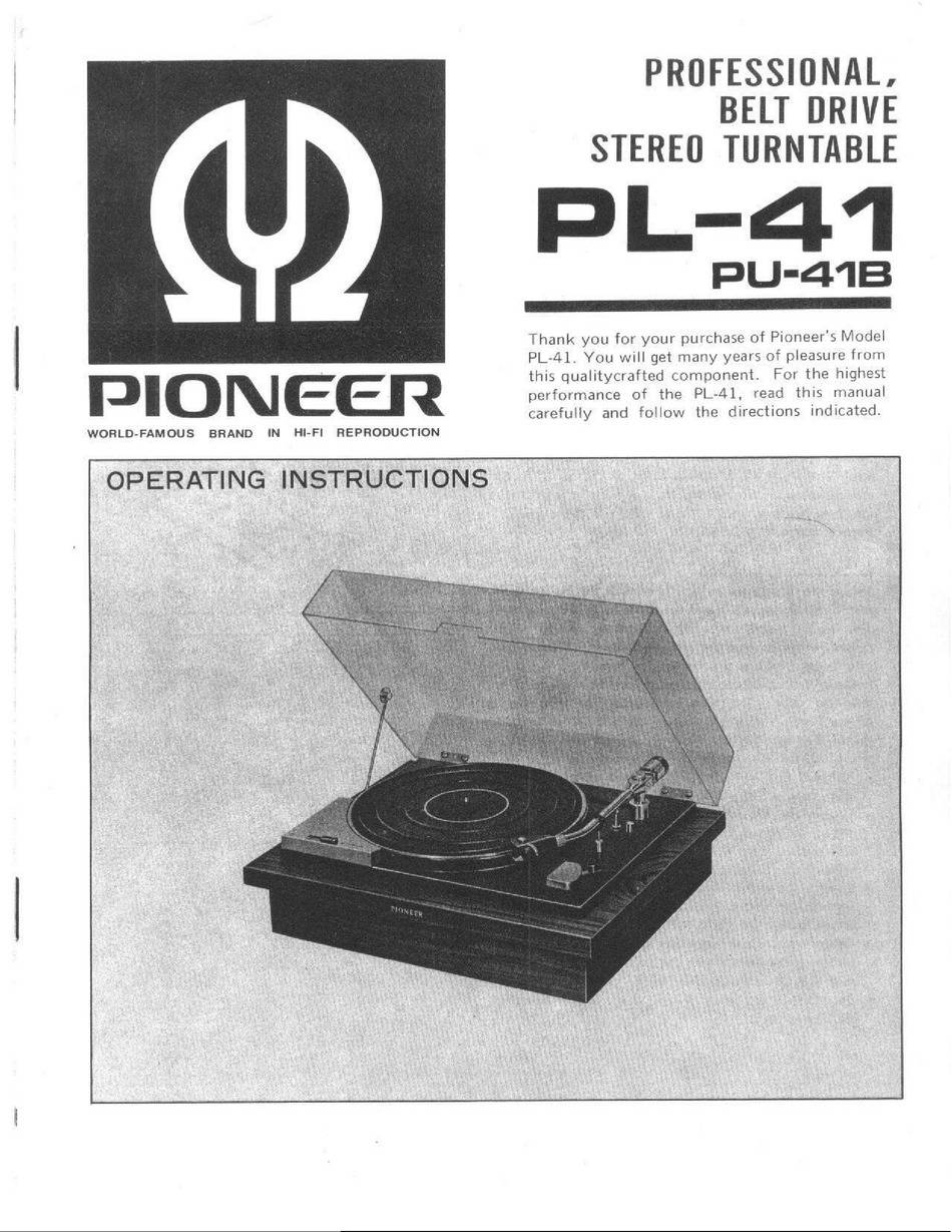 Pioneer PL-41C