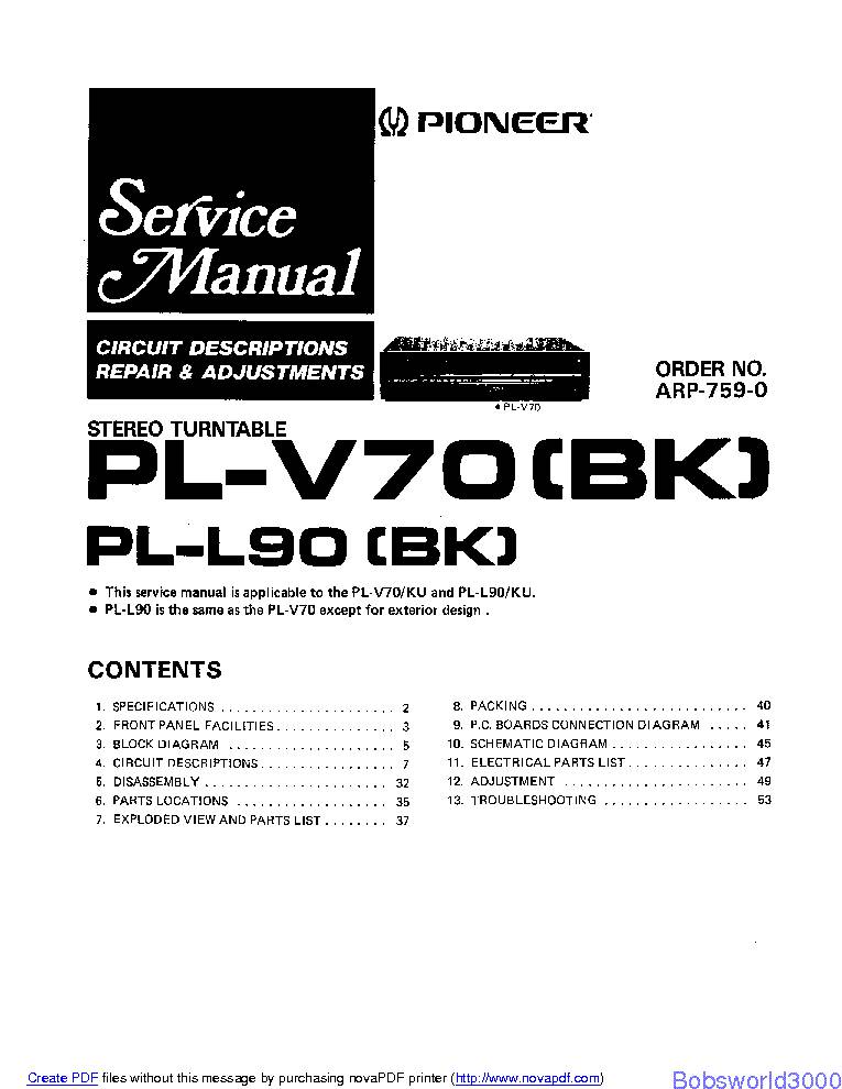 Pioneer PL-V70