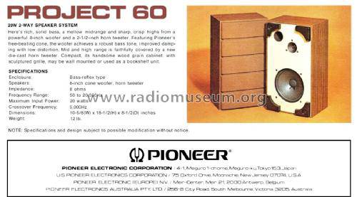 Pioneer Project 60