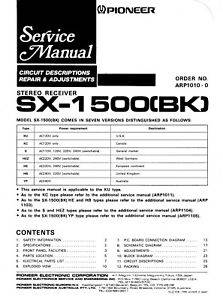 Pioneer SX-1500 (BK)