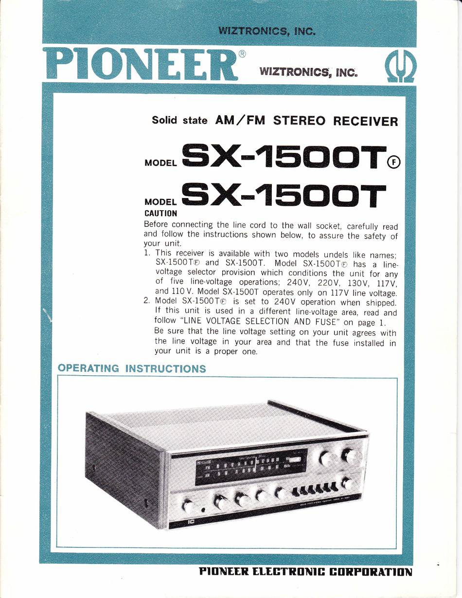 Pioneer SX-1500T