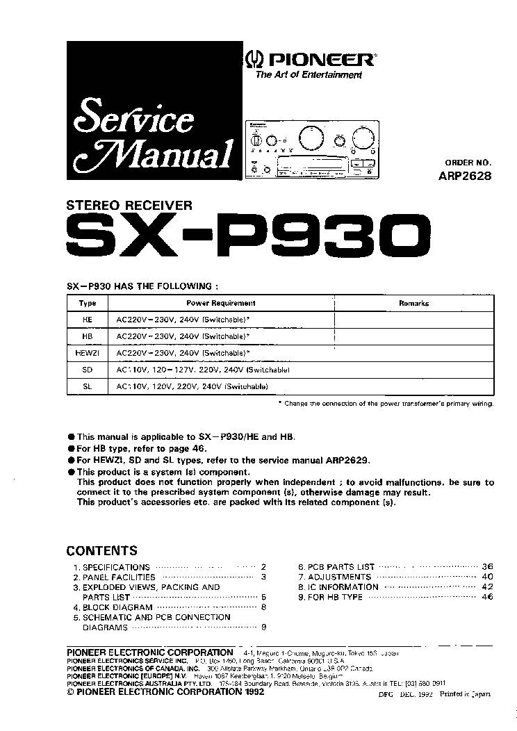 Pioneer SX-P930