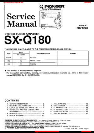 Pioneer SX-Q180