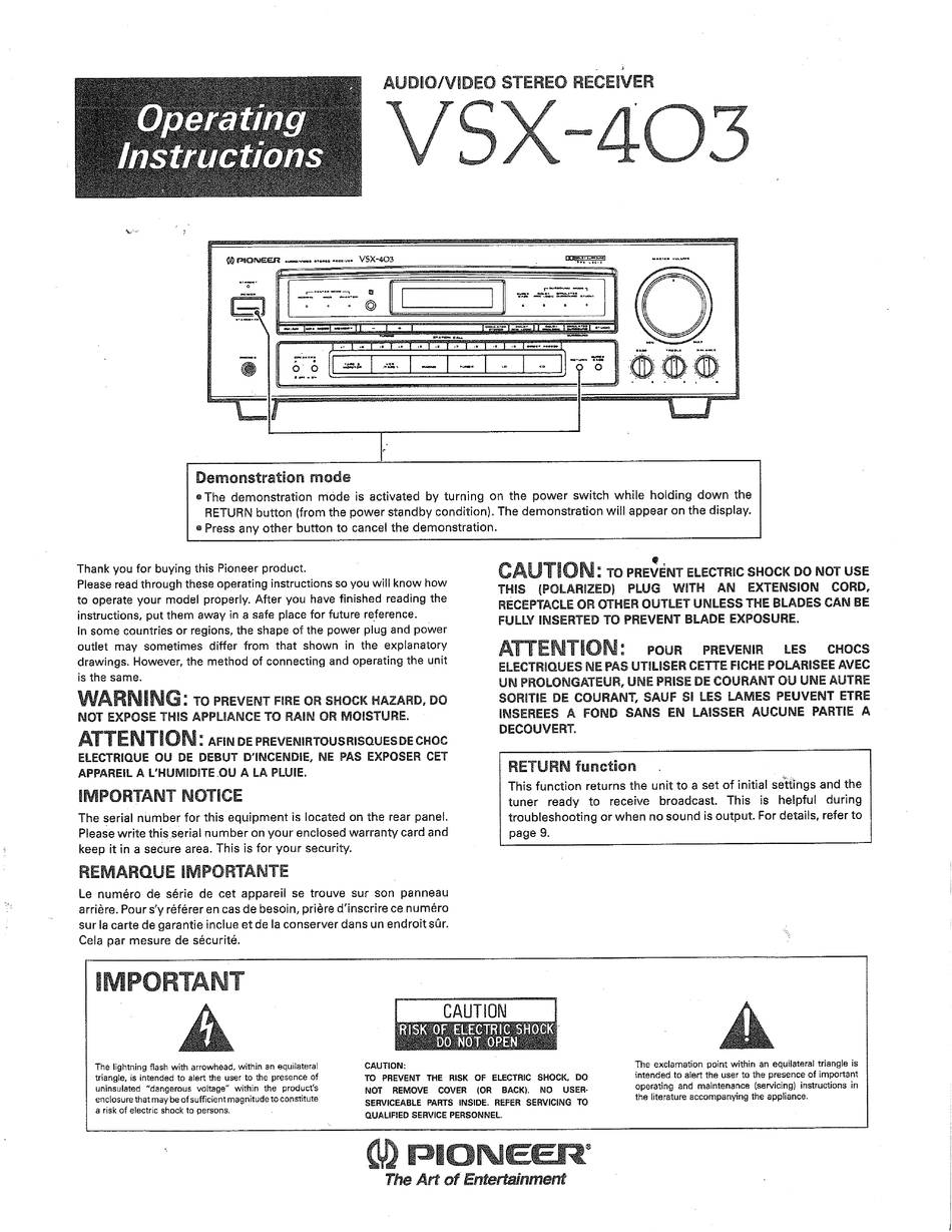 Pioneer VSX-403