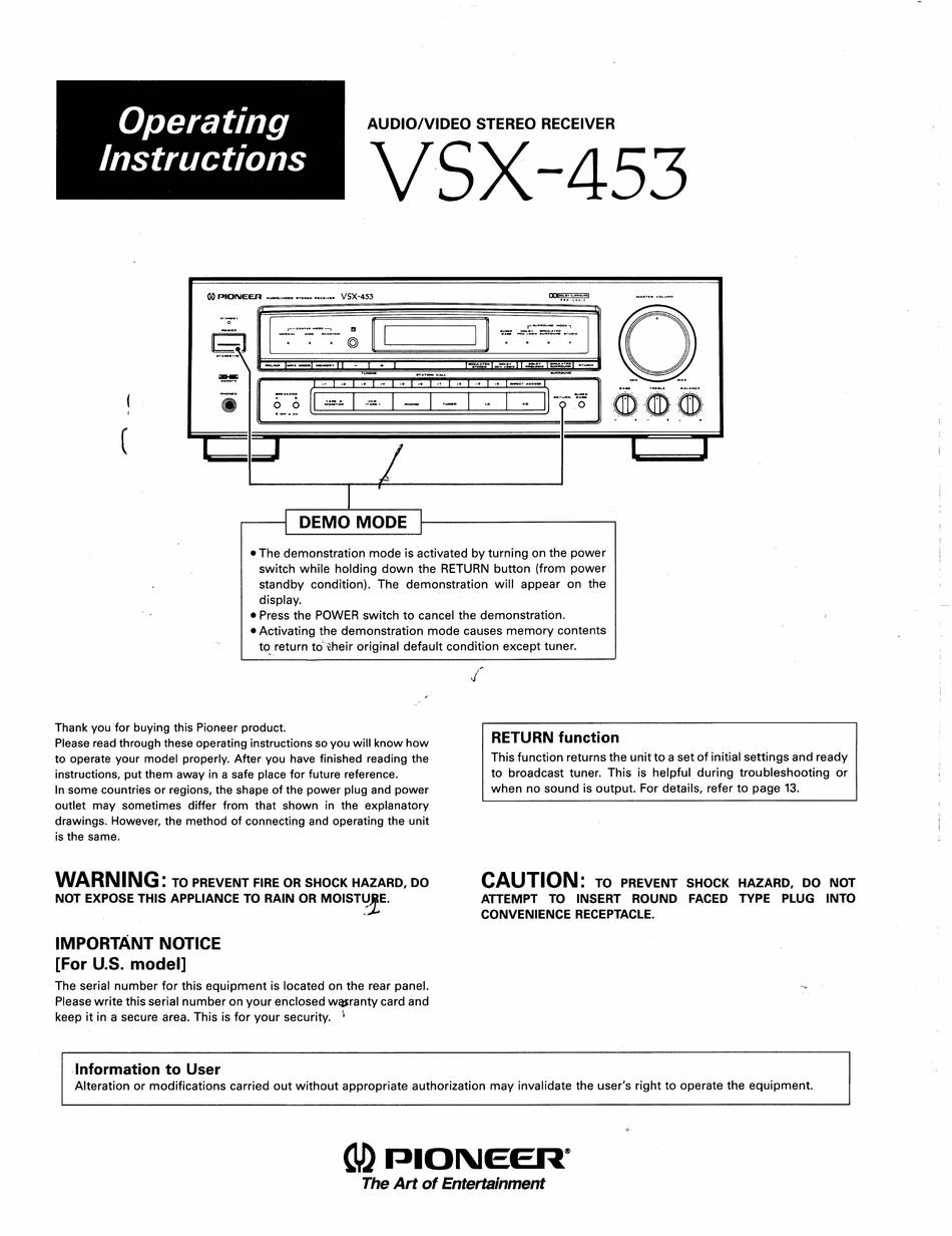 Pioneer VSX-453