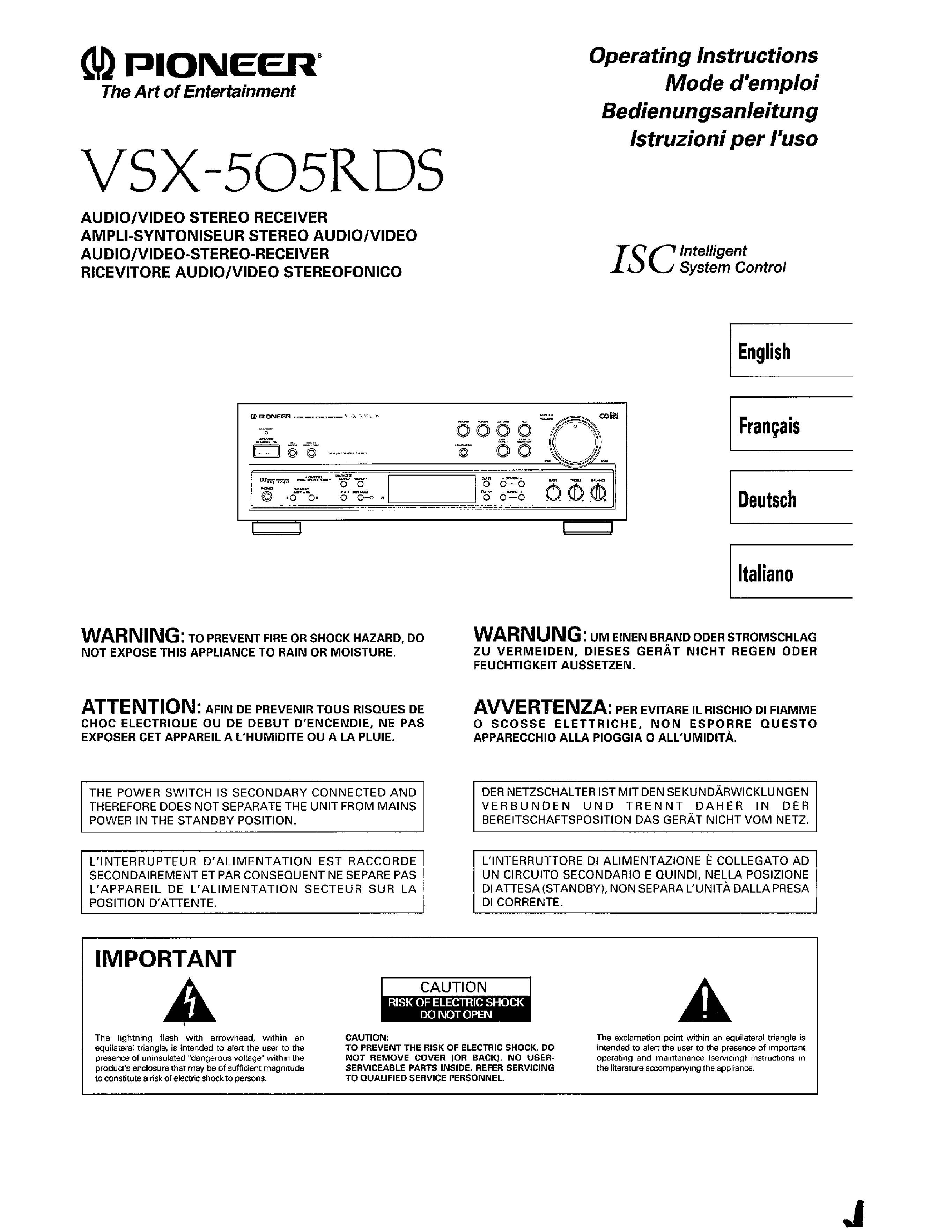 Pioneer VSX-505RDS (mkII)