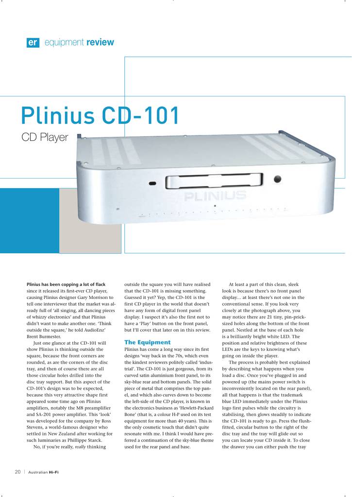 Plinius CD-101