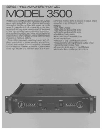 QSC Model 3350