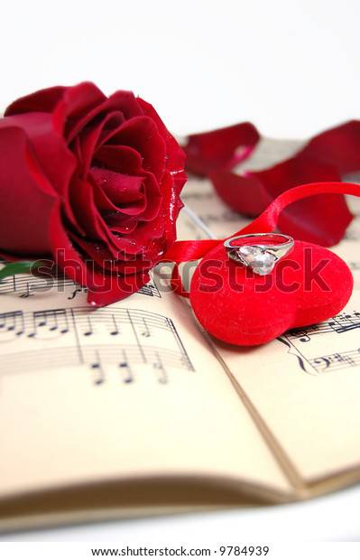 Red Rose Music Rose Petal