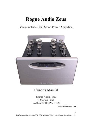 Rogue Audio Zeus