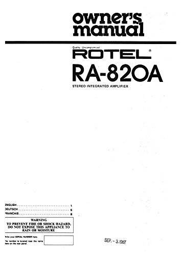 Rotel RA-820A