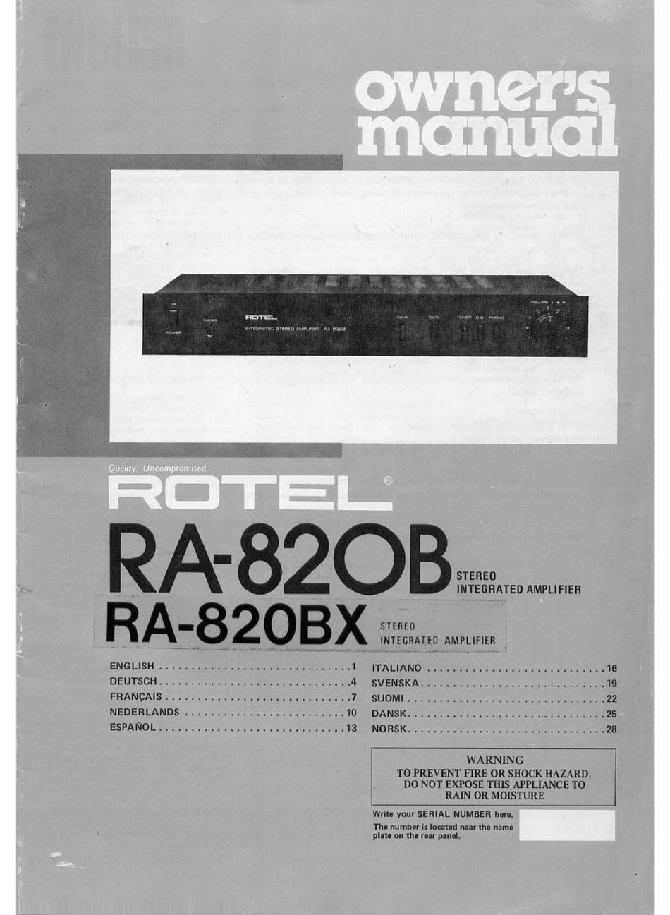 Rotel RA-820B