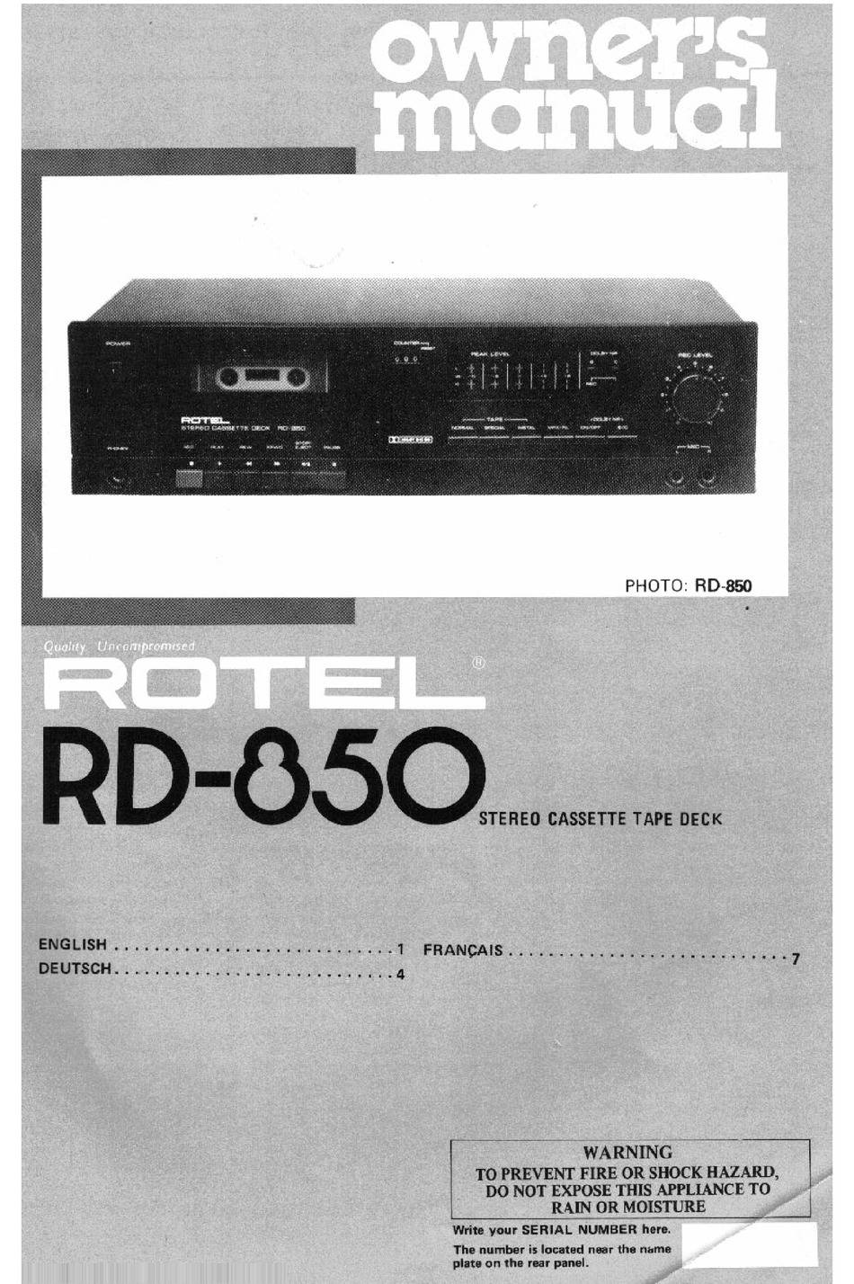 Rotel RD-850