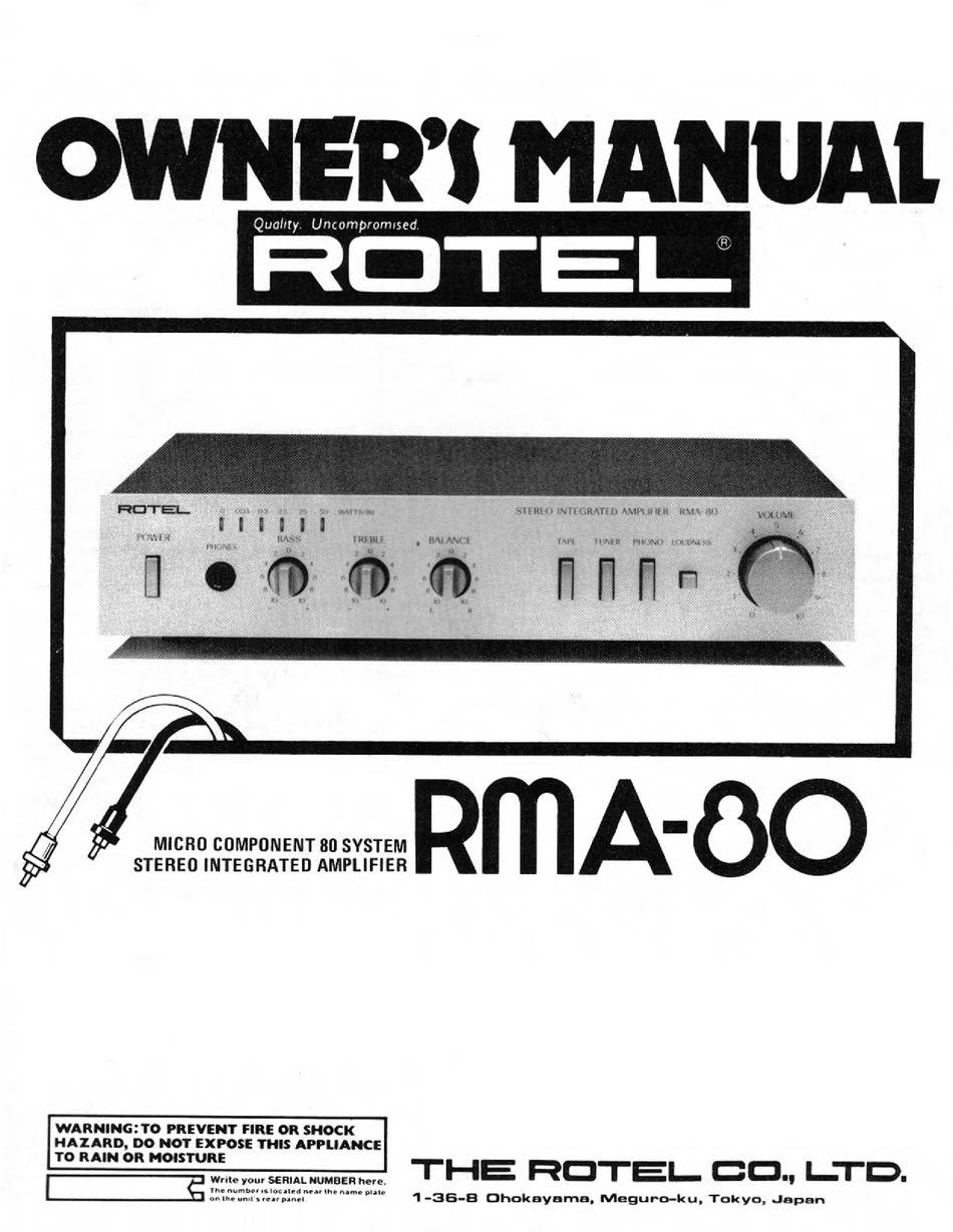 Rotel RMA-80