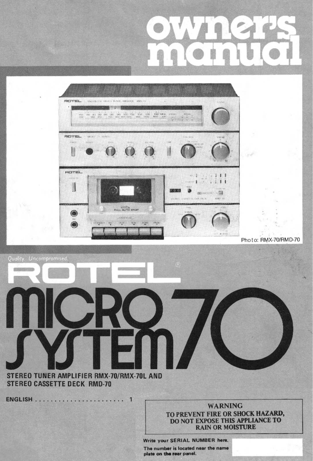 Rotel RMD-70