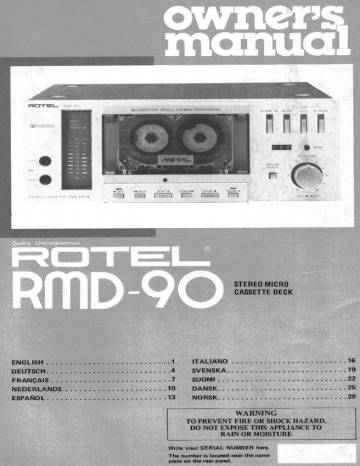 Rotel RMD-90