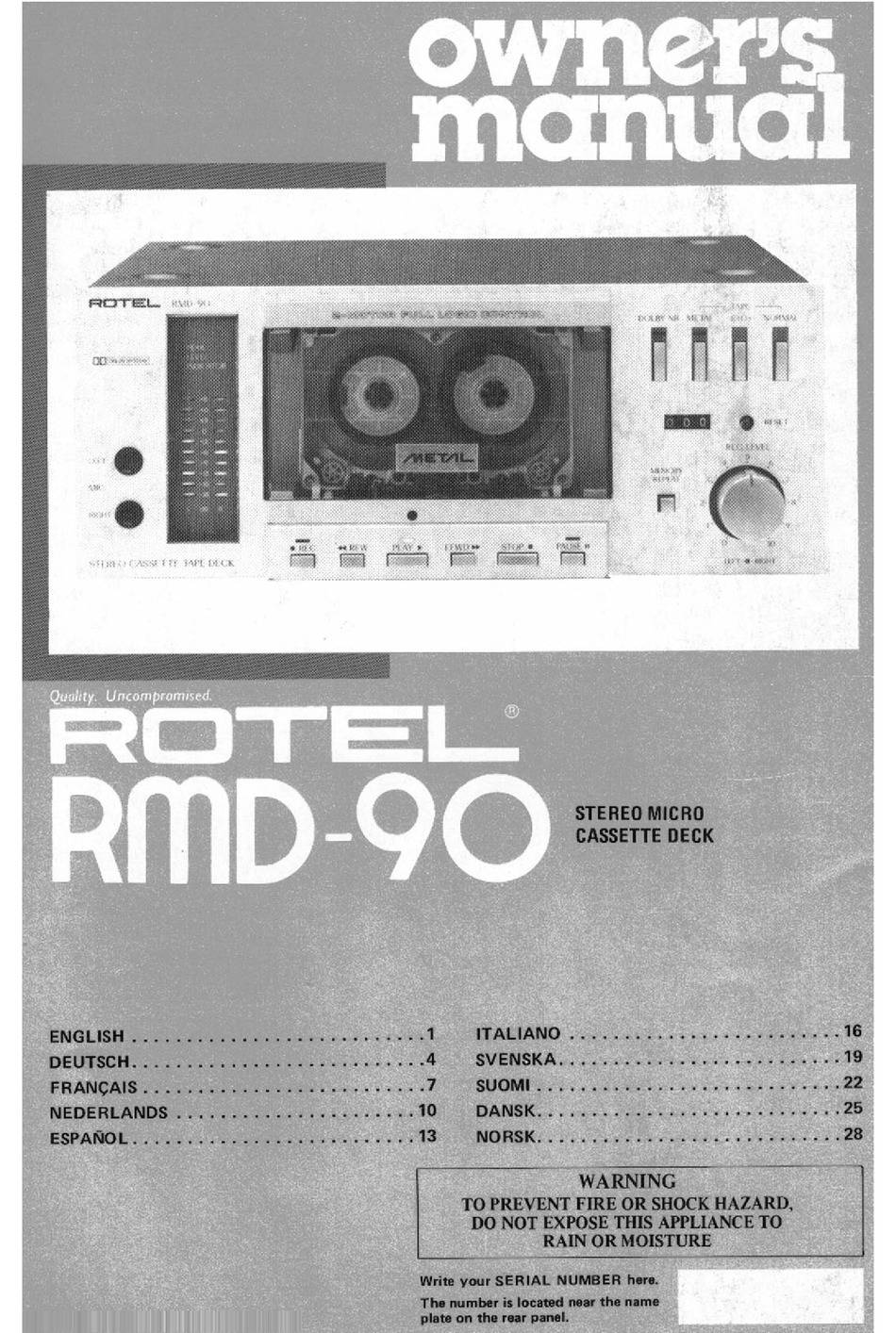 Rotel RMD-90