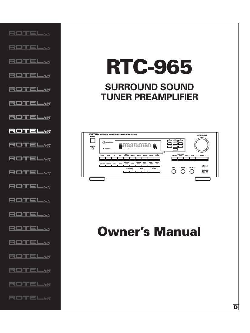 Rotel RTC-965