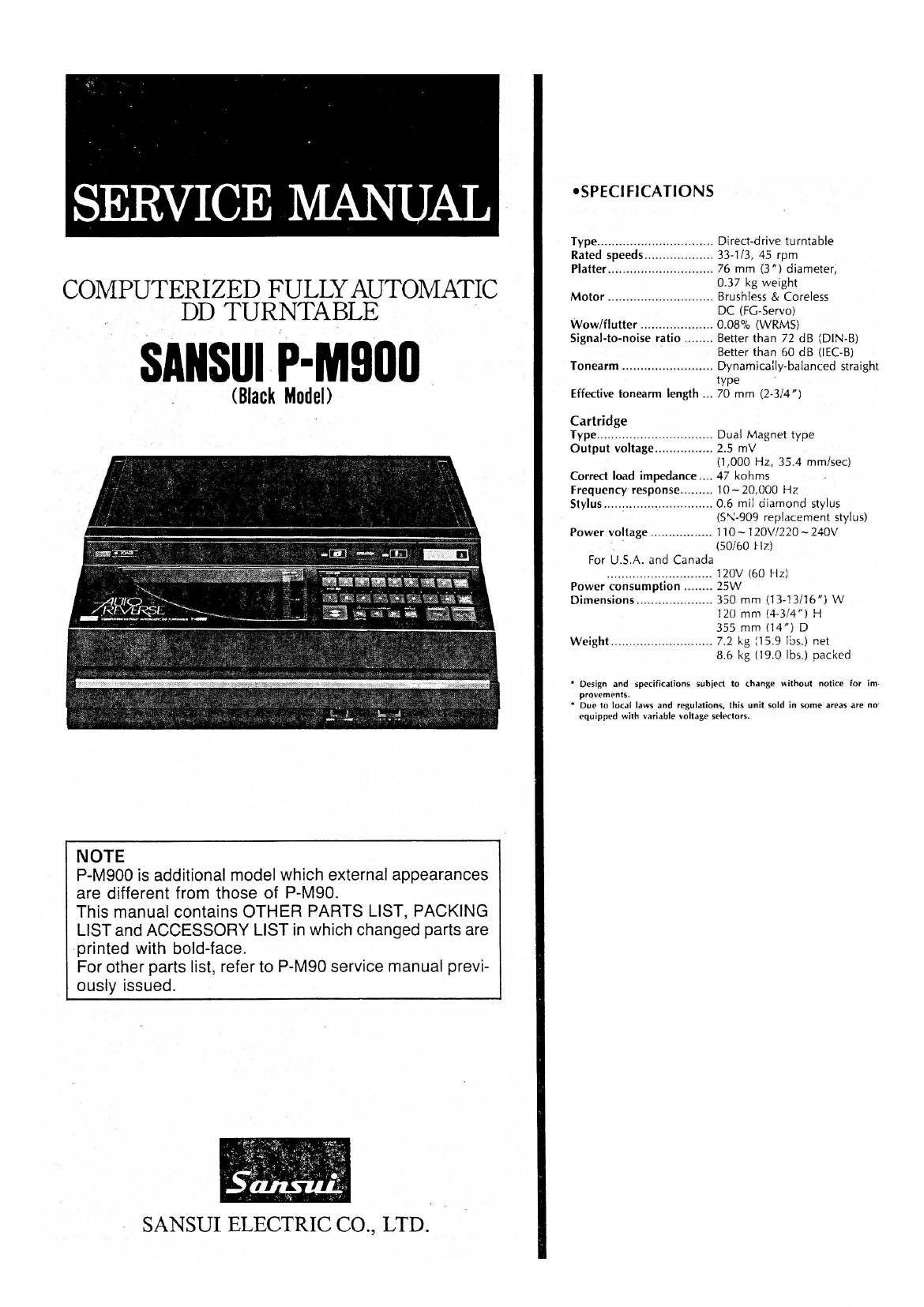 Sansui P-M900