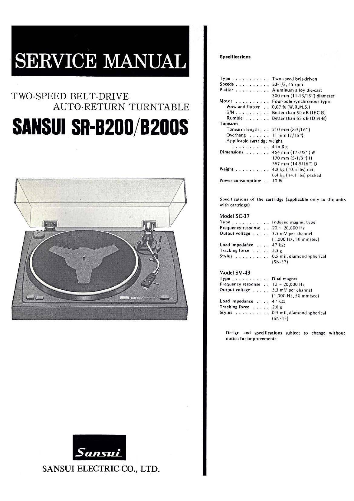 Sansui SR-B200 S