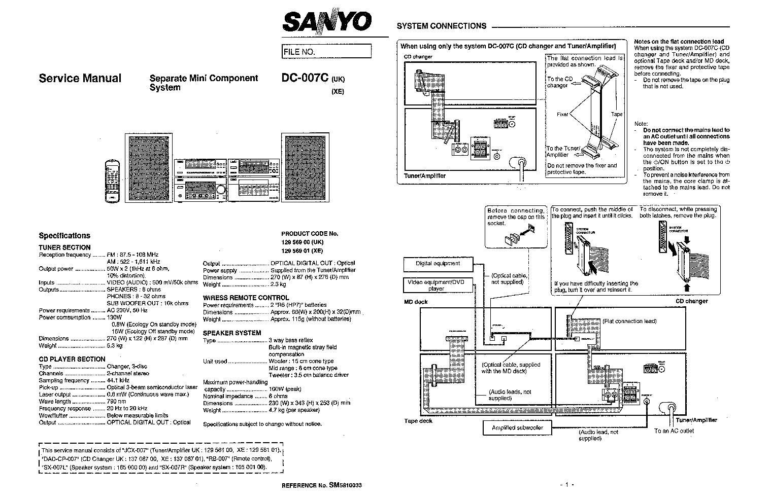 Sanyo DC-007C