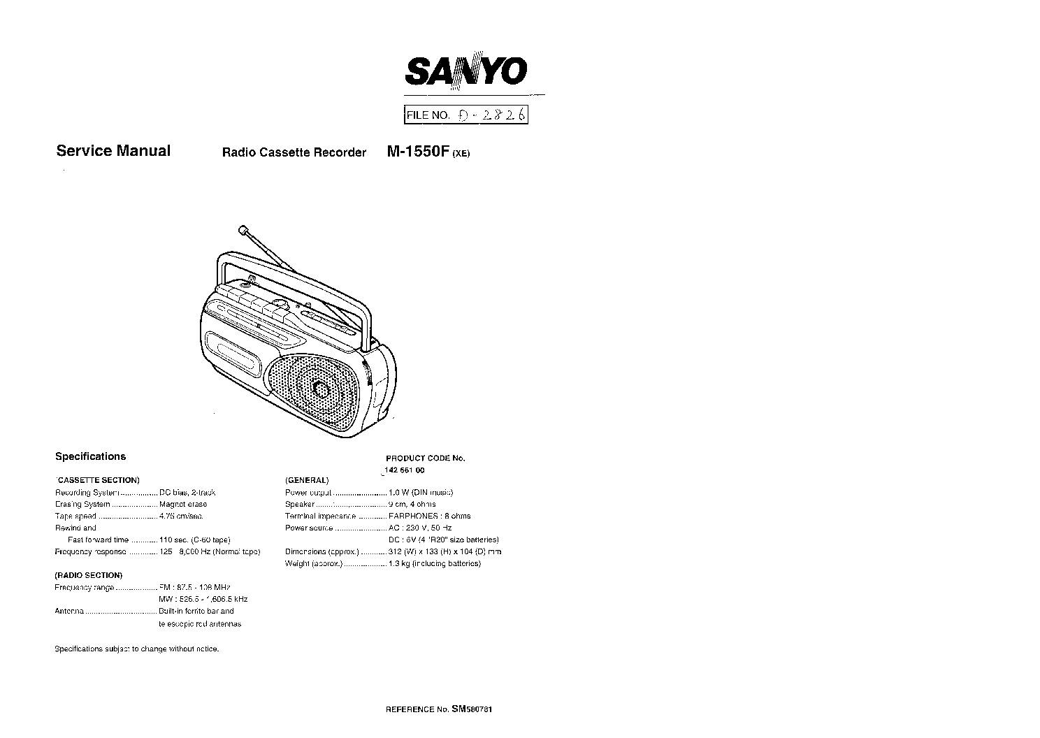 Sanyo M-1550F