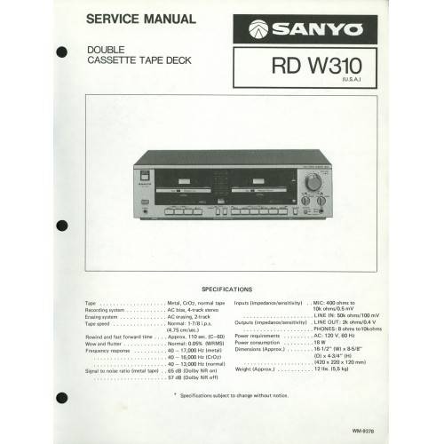 Sanyo RD-W310