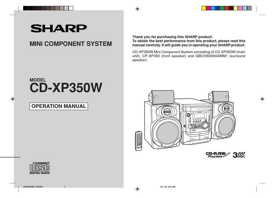 Sharp CD-XP305V