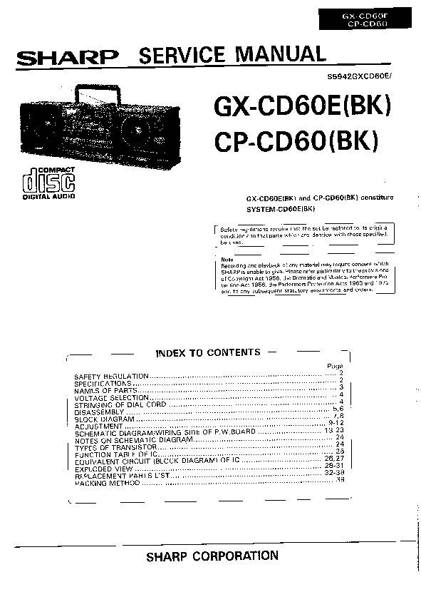 Sharp GX-CD60