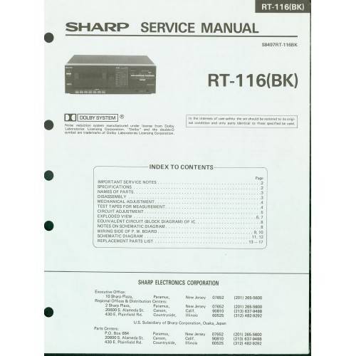 Sharp RT-116