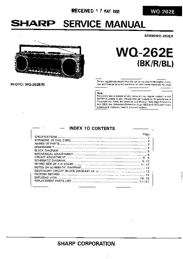 Sharp WQ-262