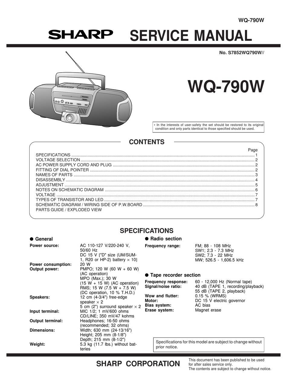 Sharp WQ-790W