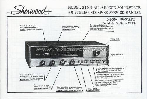 Sherwood S-8600