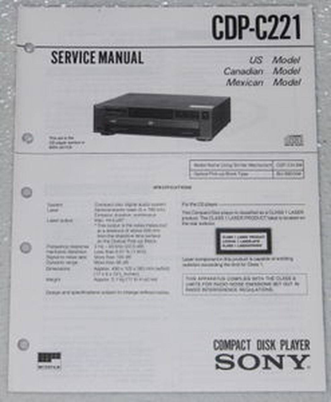 Sony CDP-C221