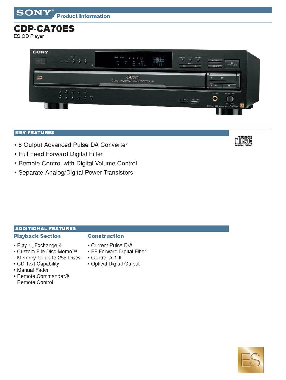 Sony CDP-CA70ES
