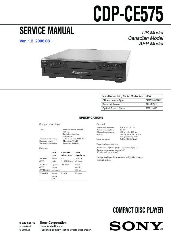 Sony CDP-CE575