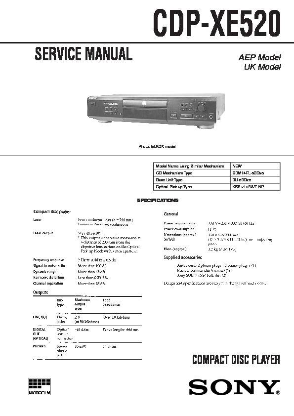 Sony CDP-XE520