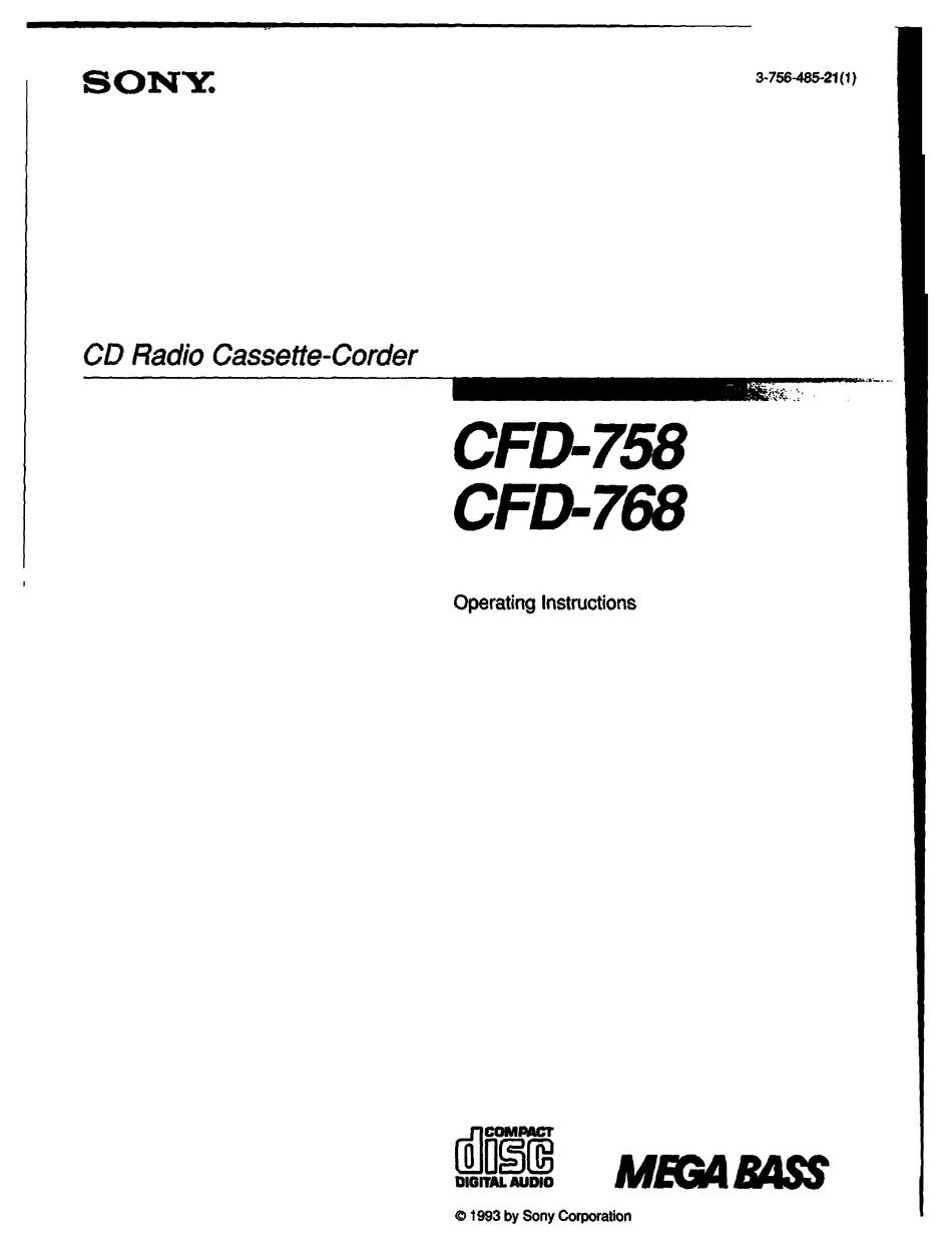 Sony CFD-768