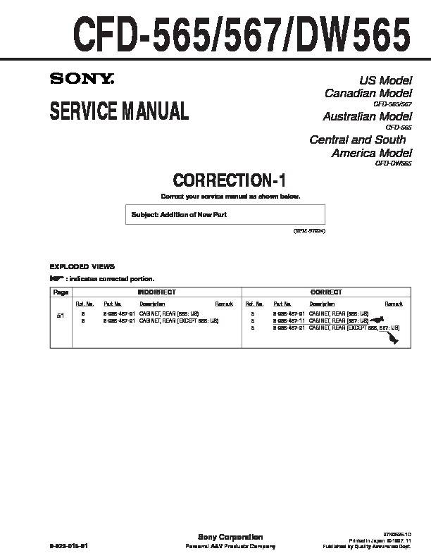 Sony CFD-DW565 (S)