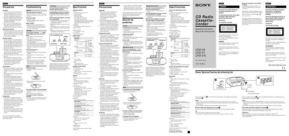 Sony CFD-V3